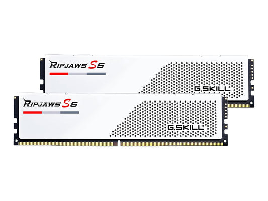 G.Skill Ripjaws S5 weiß DIMM Kit 32GB, DDR5-6000, CL32-38-38-96, on-die ECC